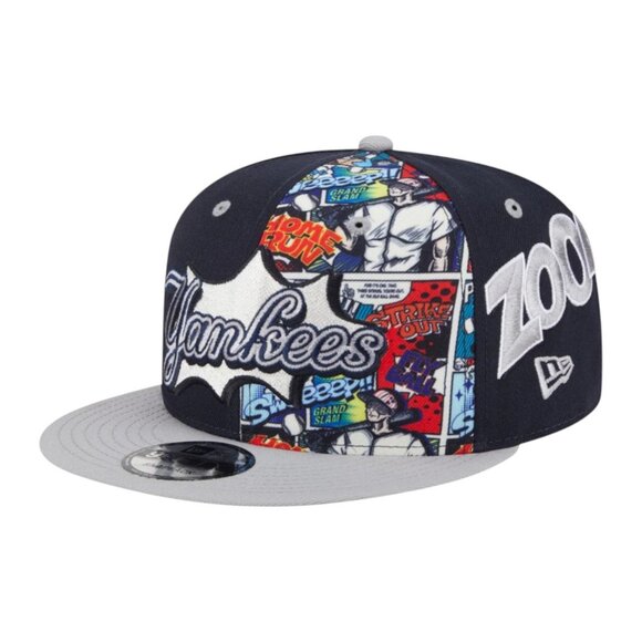 New Era New York Yankees Diamond Hero Edition 9FIFTY Snapback Hat Cap Navy Gray - Picture 3 of 9
